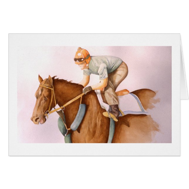 Race Horse and Jockey (Front Horizontal)