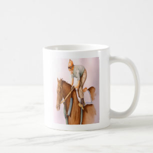 Race Horse and Jockey Coffee Mug
