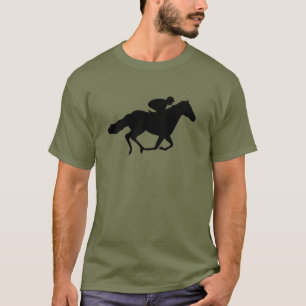 Race Horse and Jockey. T-Shirt