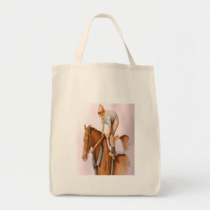 Race Horse and Jockey Tote Bag