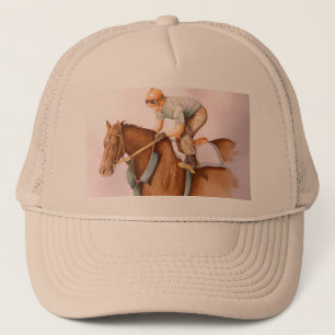 Race Horse and Jockey Trucker Hat