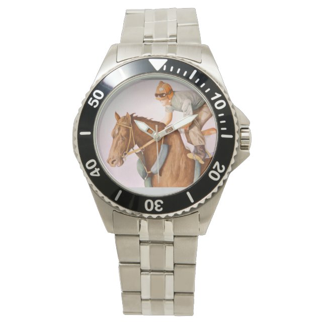Race Horse and Jockey Watch (Front)