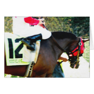 Race Horse card
