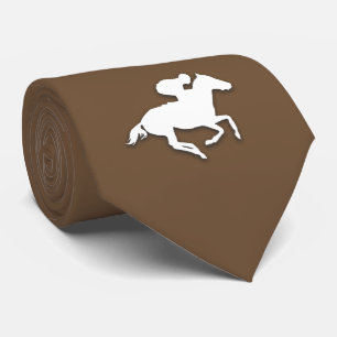 Race Horse   Derby Brown Tie