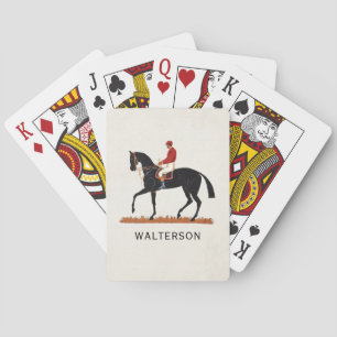 Race Horse Derby Jockey Vintage Style Playing Cards