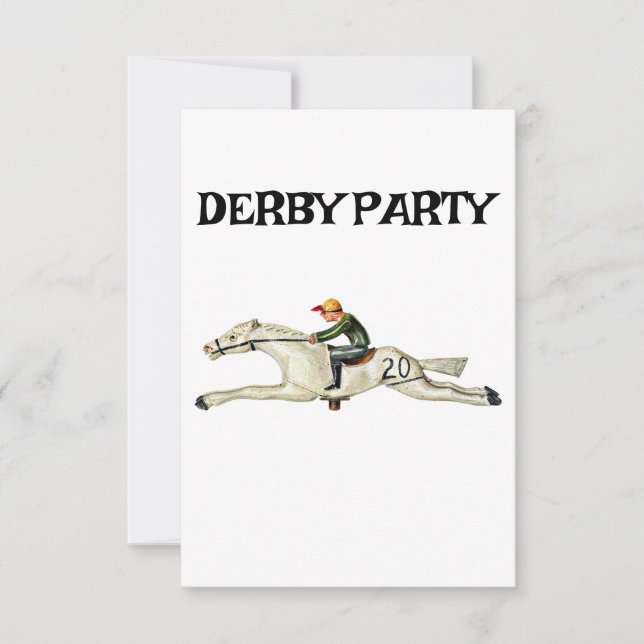 RACE HORSE DERBY PARTY INVITATION (Front)