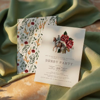 Race Horse Derby Party Modern Equestrian