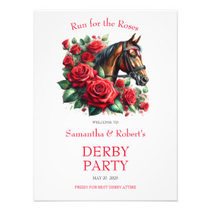 Race Horse Derby Party Welcome Sign