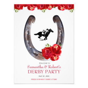  Race Horse Derby Party Welcome Sign