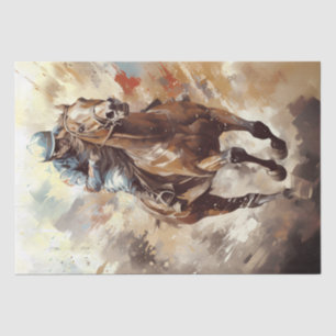 Race Horse Jockey Determination Tissue Paper