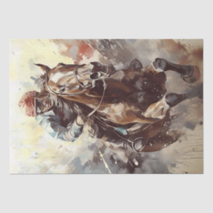 Race Horse Jockey Determination Tissue Paper