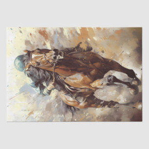 Race Horse Jockey Determination Tissue Paper