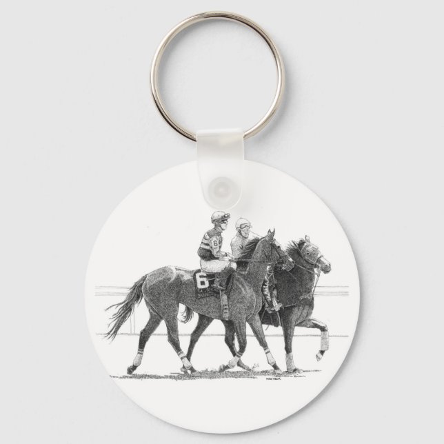 Race horse keychain (Front)