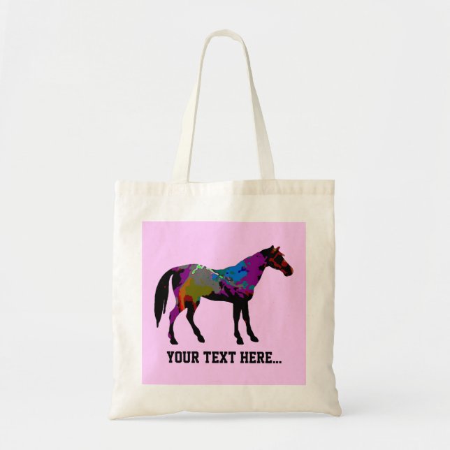 Race Horse Personalised Tote Bag (Front)