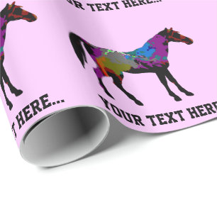 Race Horse Personalised Wrapping Paper