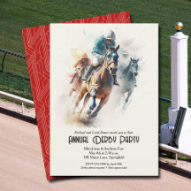 Race Horses Derby Party