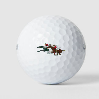 Race Horses Golf Ball