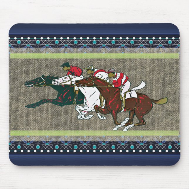 Race Horses Mouse Pad (Front)
