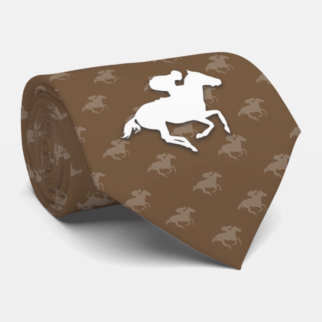 Race Horses | Sport Gifts Tie (Rolled)