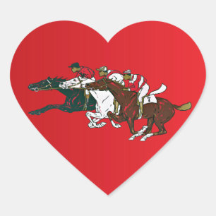 Race Horses Sticker