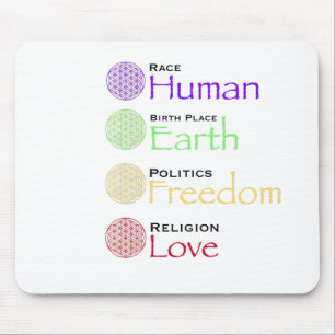 Race: Human Birthplace: Earth Politics: Freedom Re Mouse Mat