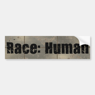 Race: Human Bumper Sticker