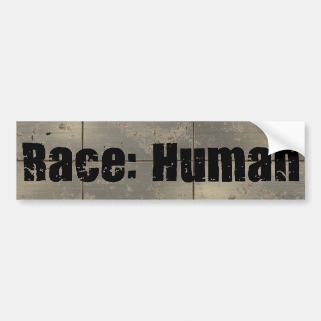 Race: Human Bumper Sticker (Front)