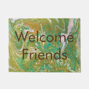 Race is On 1 Abstract Door Mat