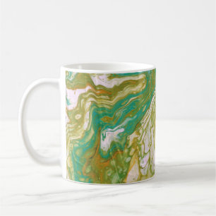 Race is On 2 Green Abstract Mug