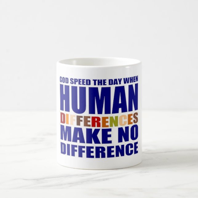 Race nor ethnicity should matter coffee mug (Center)