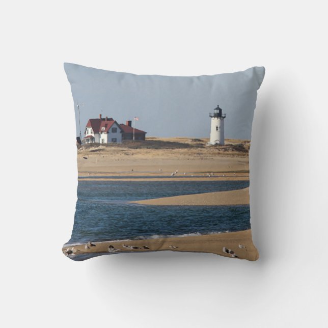 Race Point Lighthouse Cushion (Front)