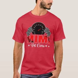 Race Racing Family Mimi Pit Crew Birthday Party Gi T-Shirt
