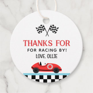 Race Red Car Thank you For Racin By Favour Tags