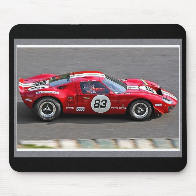 Race Red Mouse Mat (Front)
