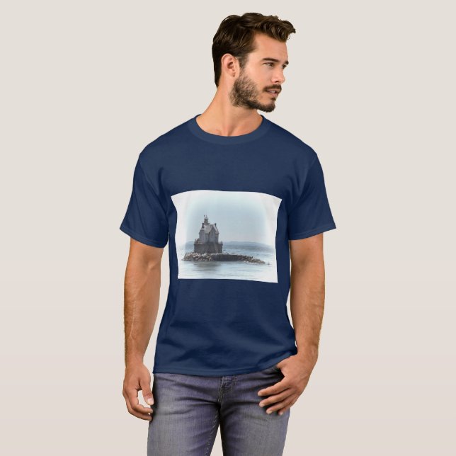 Race Rock Lighthouse - In A Lighter Tone T-Shirt (Front Full)