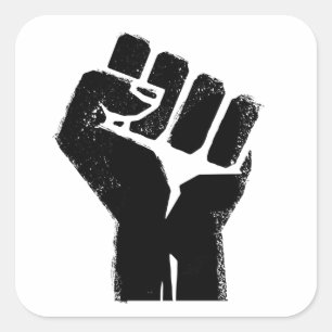 Race Solidarity Square Sticker