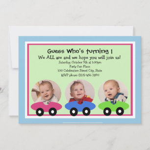 Race Time/ Photo Invitation