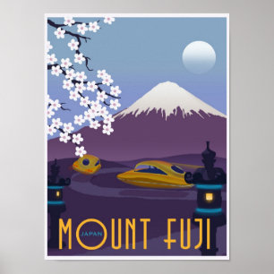 Race to Mount Fuji in your flying car! Poster