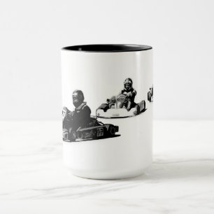Race to the Finish - Go Kart Racers  Mug