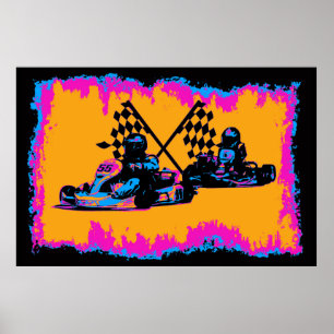 Race to the Finish - Go Kart Racers   Poster
