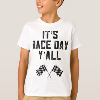 Race Track Chequered Flag Fast Cars Its Race Day Y