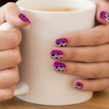 Race Track Purple Multi Nail Art Decals