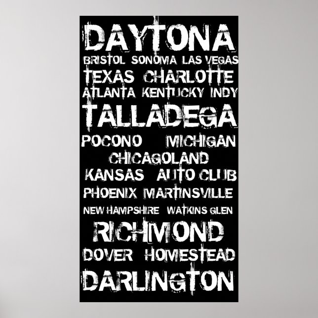 Race Tracks Across America Poster (Front)