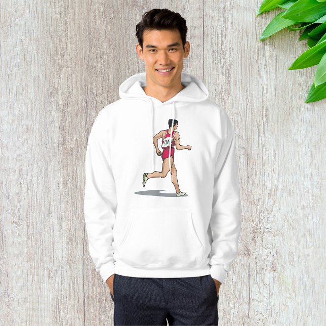 Race Walker Athlete Sports Runner in Motion  Hoodie (Creator Uploaded)