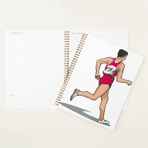 Race Walker Athlete Sports Runner in Motion  Planner
