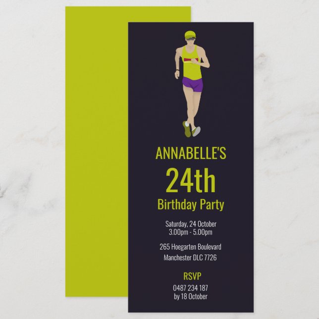Race Walking Invitation (Front/Back)