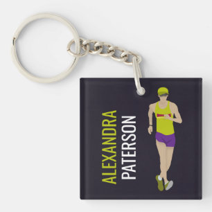 Race Walking Key Ring