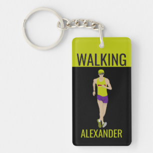 Race Walking Key Ring