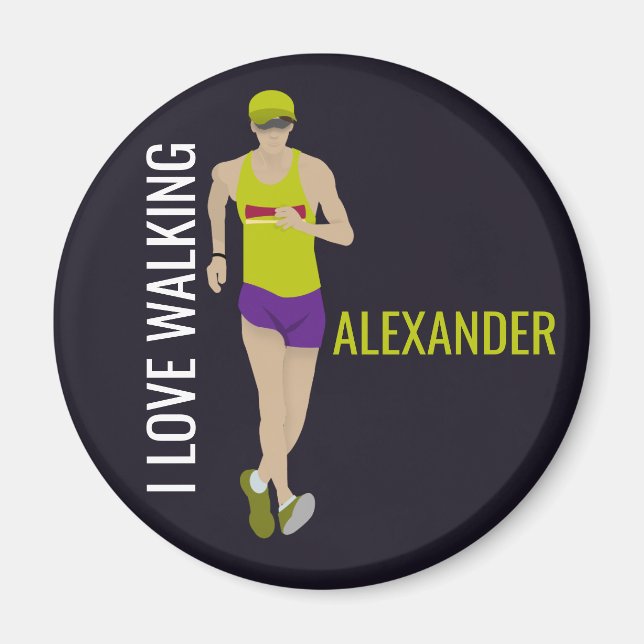 Race Walking Magnet (Front)