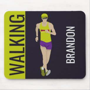 Race Walking Mouse Mat